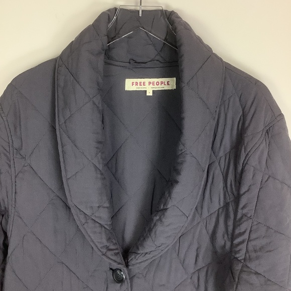Free People Happy Day Dreamer Long Quilted Lagenlook Jacket Women's Small - Picture 5 of 11